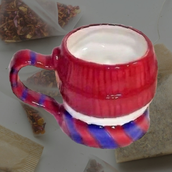 VTG Snowman Coffee Mug Tea Cup Glazed Ceramic Oversize 16 ozs. Linens N Things - Picture 2 of 6